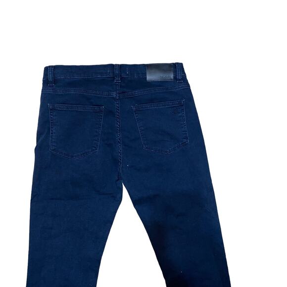 DL1961 Zane Social Deep Indigo Stretch Knit Skinny Jeans Size 14 - Picture 2 of 10